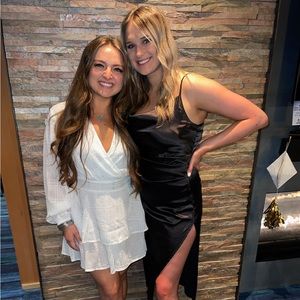 WHITE long sleeve dress